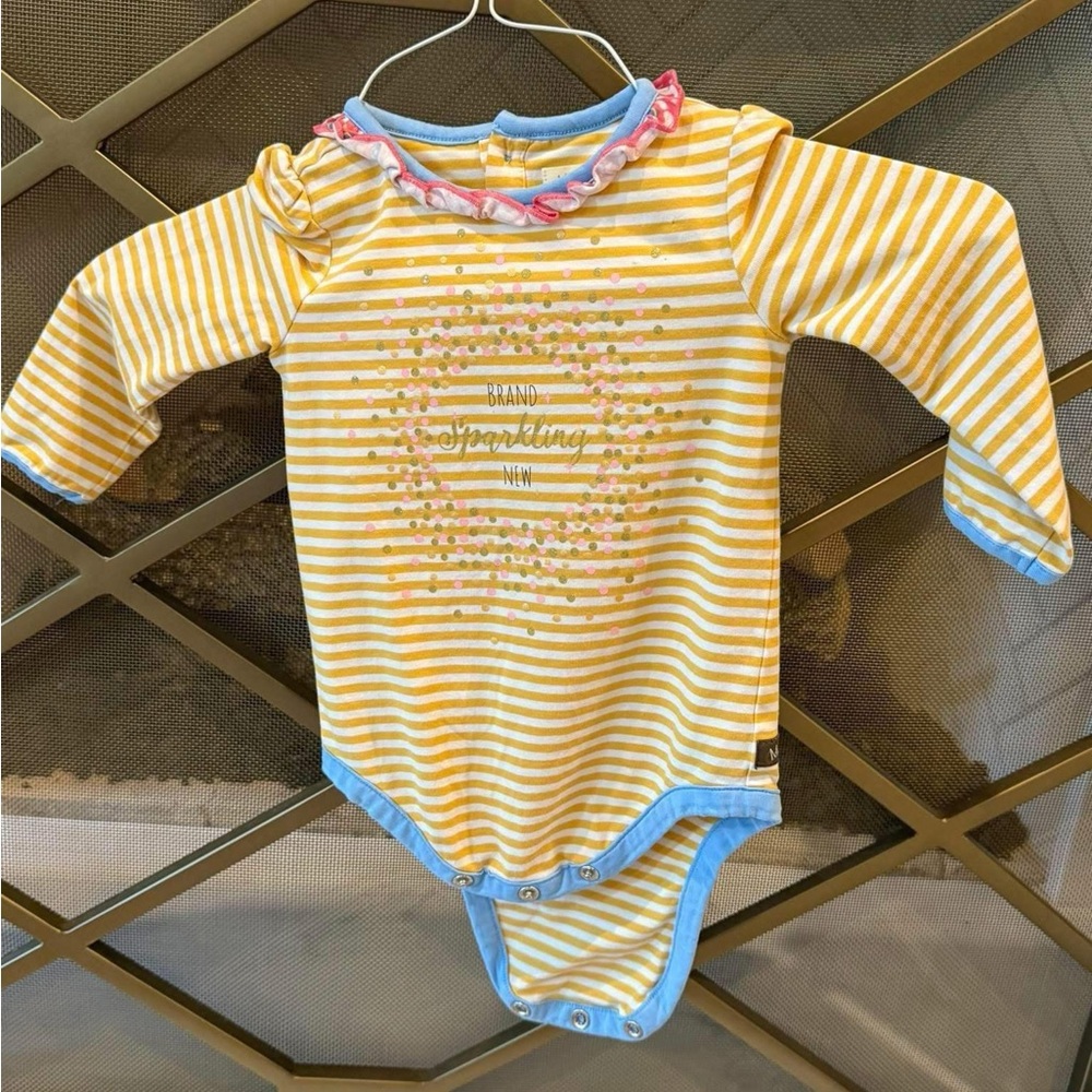 Striped Yellow and Blue Kids One Piece